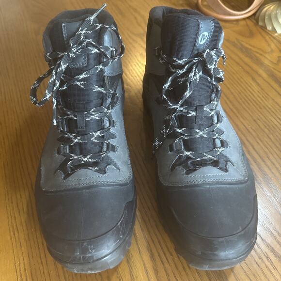 Merrell Select (Warm Dry Fresh) Hiking Black Boot 13 Vibram Arctic Grip - Picture 1 of 8